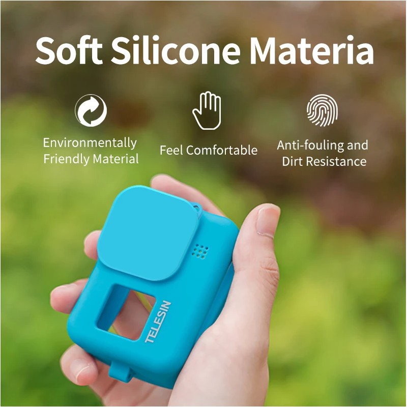 2 Siliconas Protectoras + Vidrio Templado Para Gopro Hero 9 | Cuotas 2 Siliconas Protectoras + Vidrio Templado Para Gopro Hero 9 | Cuotas